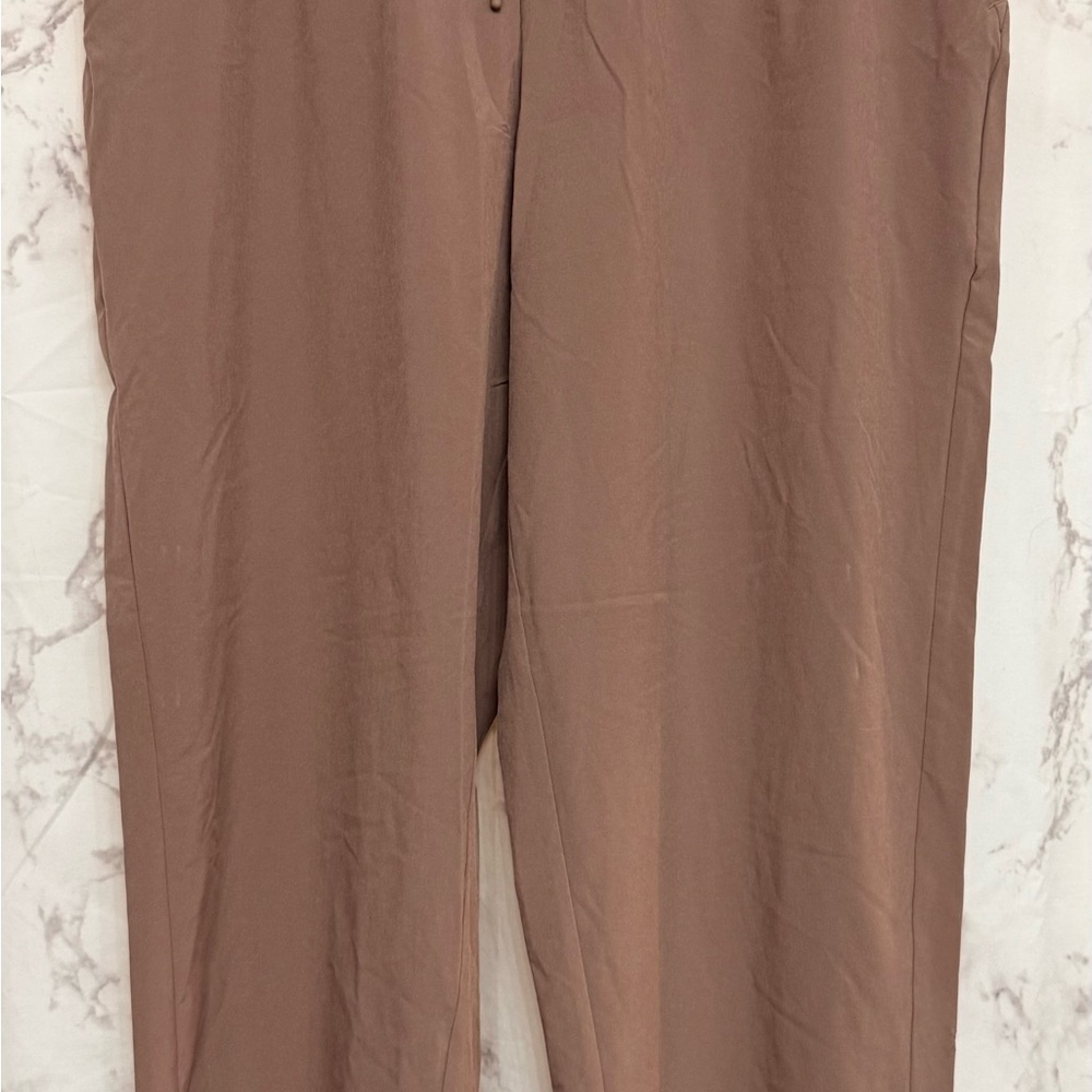 Women’s Straight-Leg Brown Dress Pants
